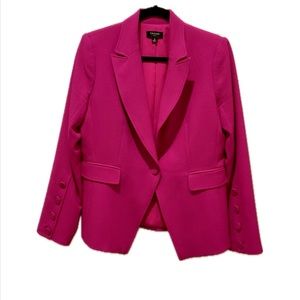 Tahari Fuchsia Tailored Single-Button Blazer